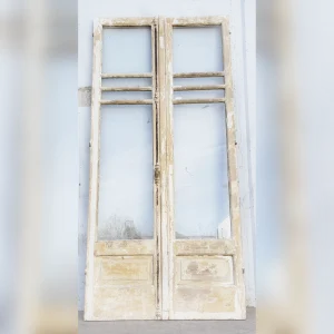 Pair20of20Antique20LightWashed20Wood20Doors - ANTIQUITIESWAREHOUSES