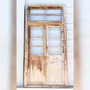 Pair20of20Antique20Wood20Panel20Doors20with20Transoms - ANTIQUITIESWAREHOUSES