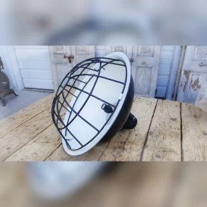 Pendant20Light20with20an20Industrial20Charm2020Vintage20Iron20Cage - ANTIQUITIESWAREHOUSES