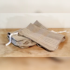 Pillow20Shams20with20Beige20Stripes2020Two20Piece20Set - ANTIQUITIESWAREHOUSES