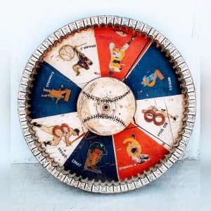 Prize20Wheel20for20a20Vintage20Wooden20Carnival20Baseball - ANTIQUITIESWAREHOUSES