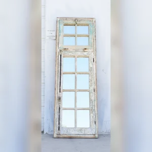 Restored2012Pane20Mirrored20Window20with20a20Weathered20Painted20Surface - ANTIQUITIESWAREHOUSES
