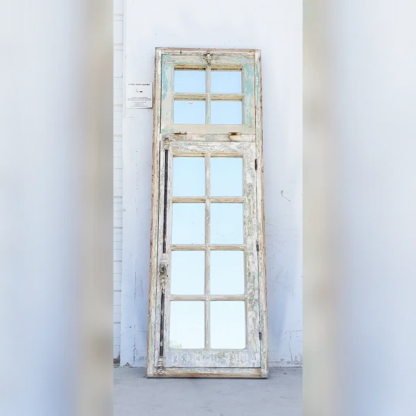 Restored2012Pane20Mirrored20Window20with20a20Weathered20Painted20Surface - ANTIQUITIESWAREHOUSES
