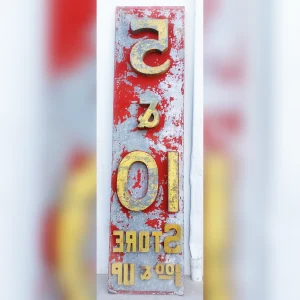 Retro20Metal20Sign20with20the20Numbers20520and20102020Ideal20for20Any20Classic20Store - ANTIQUITIESWAREHOUSES
