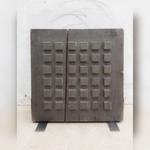 Rustic20French20Craft20A20TwoSided20Industrial20Mold20Display20Stand20Made20of20Wood - ANTIQUITIESWAREHOUSES