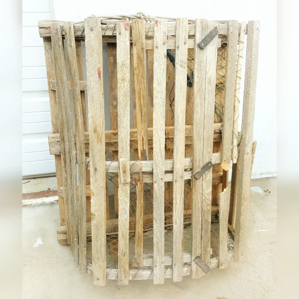 Seaside20Accents2020Handcrafted20Wooden20Lobster20Trap - ANTIQUITIESWAREHOUSES