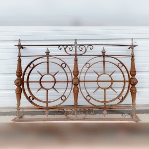 Stunning20Balcony20Panel20Made20of20Wrought20Iron - ANTIQUITIESWAREHOUSES