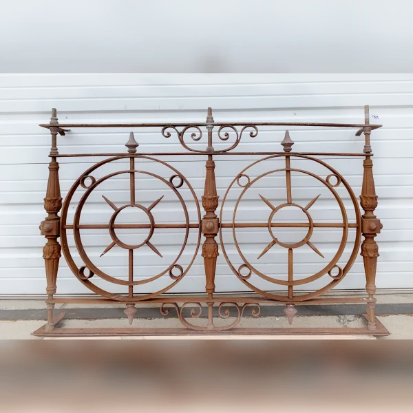 Stunning20Balcony20Panel20Made20of20Wrought20Iron - ANTIQUITIESWAREHOUSES