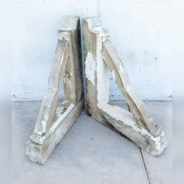 Stunning20Pair20of20AntiqueStyle20HandCrafted20Wood20Corbels - ANTIQUITIESWAREHOUSES