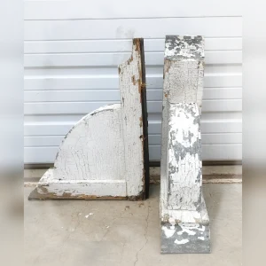 Stunning20Pair20of20White20Triangle20Corbels - ANTIQUITIESWAREHOUSES
