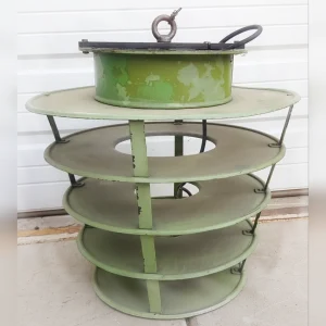 The20Dutch20Antique20Charm20of20a20Vintage201930s20Green20Metal20Pendant20Light - ANTIQUITIESWAREHOUSES