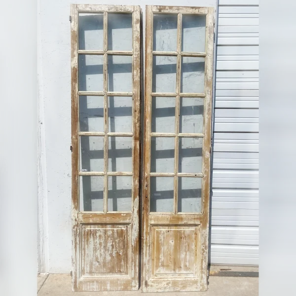 These20are20a20pair20of20antique2010lite20painted20wood20doors These20are20a20pair20of20antique2010lite20painted20wood20doors - ANTIQUITIESWAREHOUSES