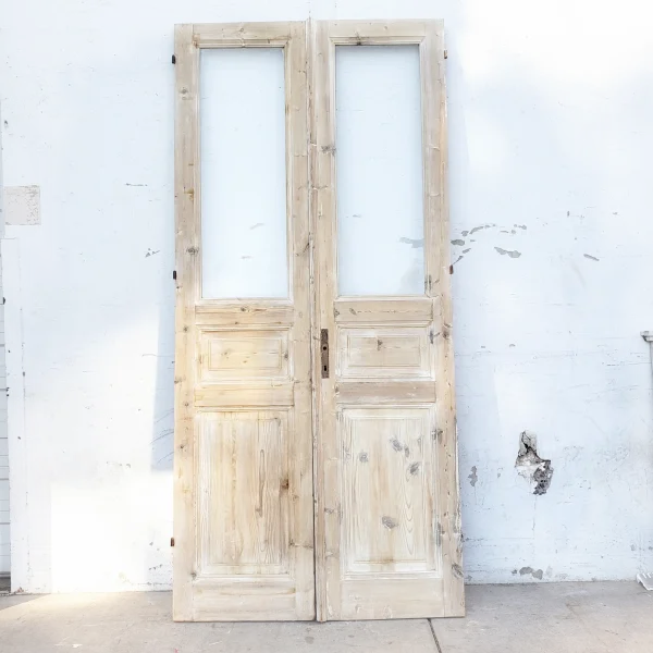 Two20Doors2020Rustic20Washed20Wood20with20Dual20Glass20Panels Two20Doors2020Rustic20Washed20Wood20with20Dual20Glass20Panels - ANTIQUITIESWAREHOUSES