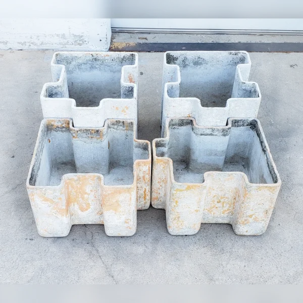 Unique20and20Contemporary20FourPiece20Willy20Guhl20Puzzle20Planter20Set - ANTIQUITIESWAREHOUSES